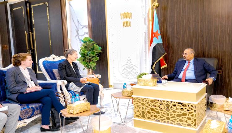 الرئيس الزُبيدي والسفيرة الهولندية يبحثان مستجدات جهود إحلال السلام في اليمن