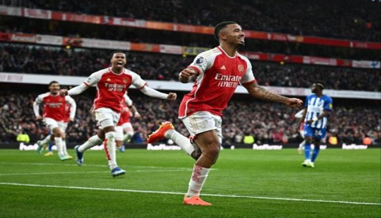 أرسنال يتصدر الدوري الإنجليزي بفوزه على برايتون