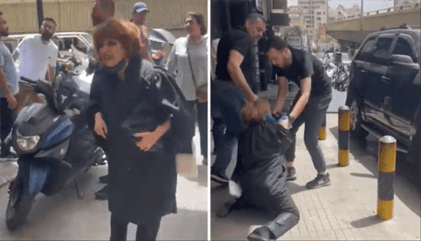 تعرض محامية للضرب والسحل أمام المحكمة ( فيديو )