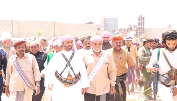 الشيخ بن حبريش يستقبل وفودًا من وجهاء وأعيان وشخصيات حضرموت
