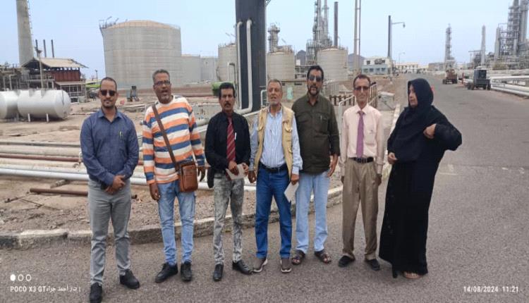 قيادة المفوضية الجنوبية لمكافحة الفساد تنفذ نزولا لمصافي عدن لدعم قرار الحكومة لاستعادة نشاطها