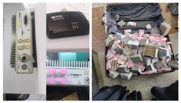 ضبط أجهزة مراقبة وأدوية مهربة في جمركي المنطقة الحرة ومطار عدن