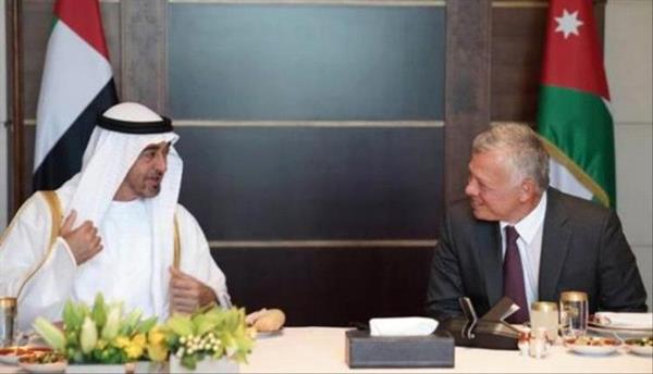 الشيخ محمد بن زايد وعاهل الأردن يبحثان تطورات الأوضاع في غزة