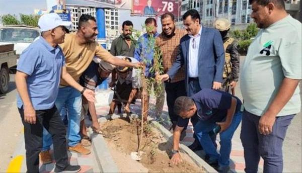 عدن.. إطلاق مشروع تشجير الطريق البحري في المنصورة 3 عدن.. إطلاق مشروع تشجير الطريق البحري في المنصورة