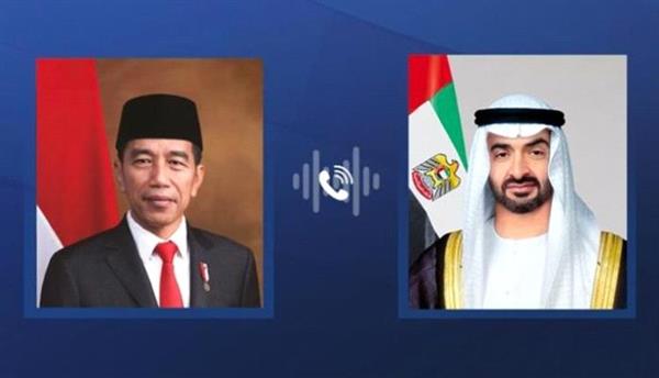 محمد بن زايد يبحث مع رئيس إندونيسيا تعزيز التعاون المشترك