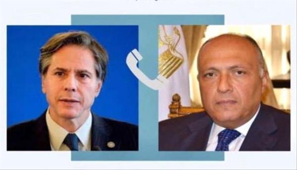 شكري يبحث مع بلينكن الأوضاع بغزة