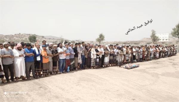 حالمين تودع المناضل أحمد محمد حميدان بموكب جنائزي مهيب