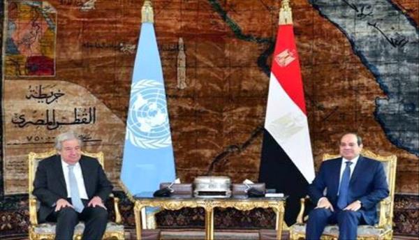 السيسي وغوتيريش يبحثان جهود إنفاذ المساعدات لغزة: رفض للتهجير وتحذير من عملية في رفح 2 497fab06 b929 4a0d 839b e5378c26e045