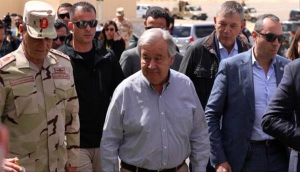 غوتيريش من مصر: الطريق الوحيد لنقل المساعدات لغزة هو الطريق البري