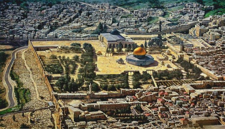 "القدس" مزيج من الألوان والمشاعر في لوحة تُحاكي التاريخ والحاضر