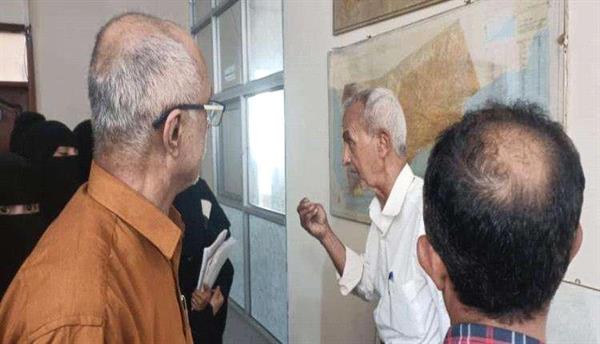 طلاب كلية التربية جامعة عدن يزورون هيئة المساحة الجيولوجية والثروات المعدنية
