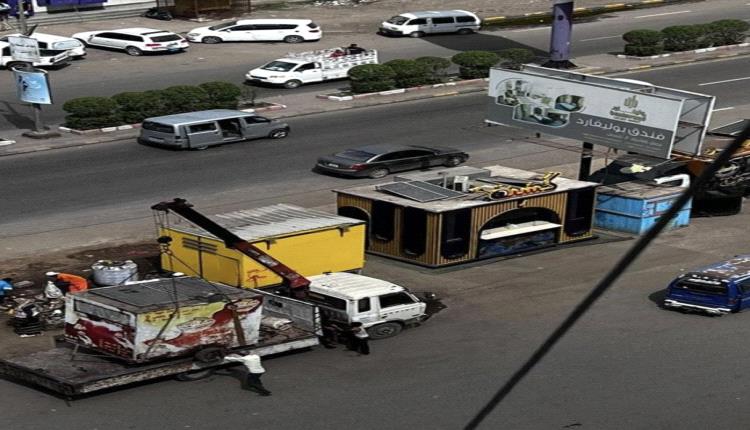 رفع عربات بيع الأكلات الخفيفة في سوق الحجاز بالمنصورة
