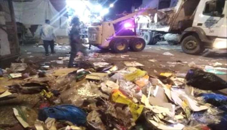 صندوق النظافة عدن يدشن حملة رفع مخلفات العيد
