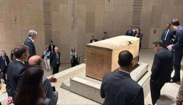 ماكرون يزور المتحف المصري الكبير قبيل القمة المصرية الفرنسية