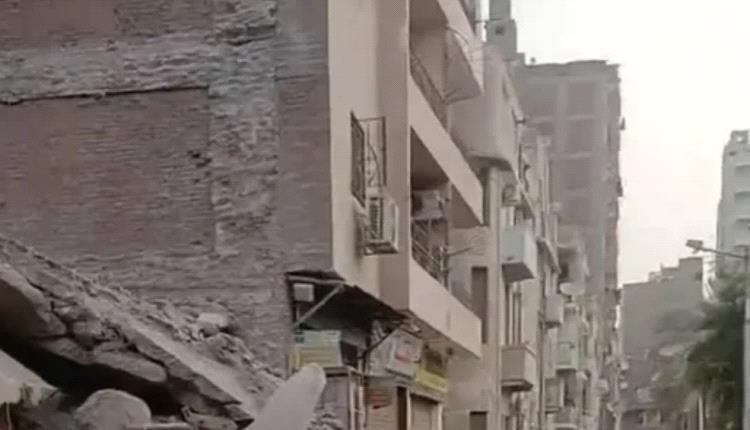 انهيار عقار بمحافظة أسيوط في جنوب مصر