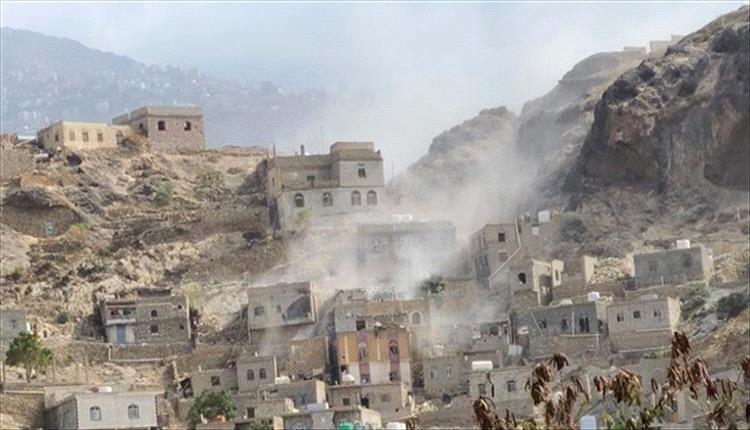 قصف حوثي يستهدف مواقع للجيش بتعز
