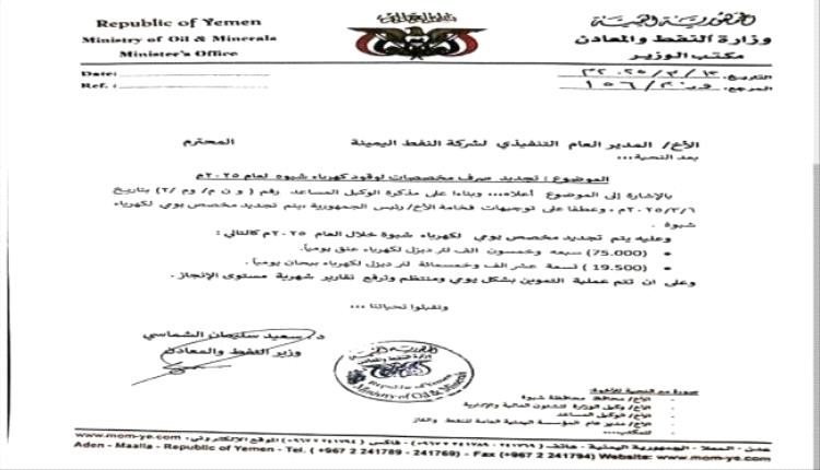 مدير إعلام شبوة يحذر من أزمة وشيكة في كهرباء المحافظة
