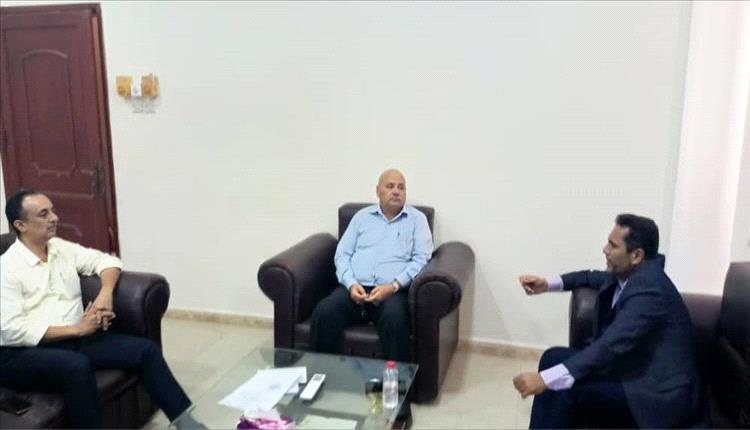 مدير عام مكتب الصحة يلتقي وكيل محافظة عدن
