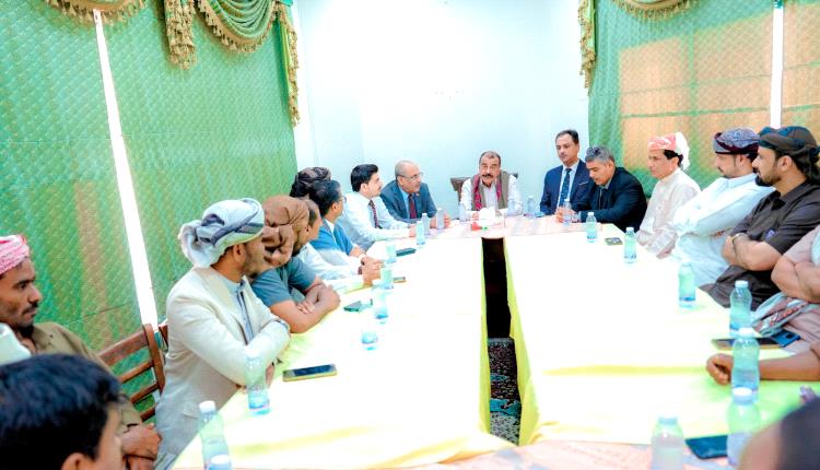 بن بريك يستقبل وفد المهرة بالمكلا