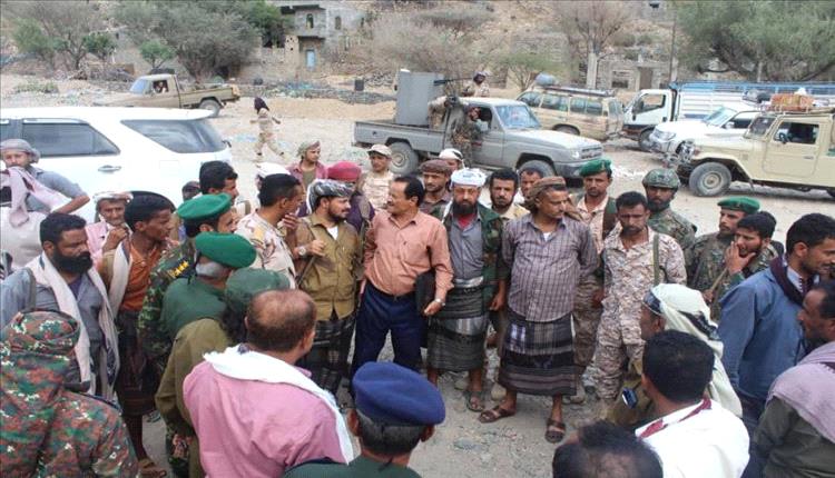 تدشين دخول الحملة الأمنية إلى مديرية كرش القبيطة
