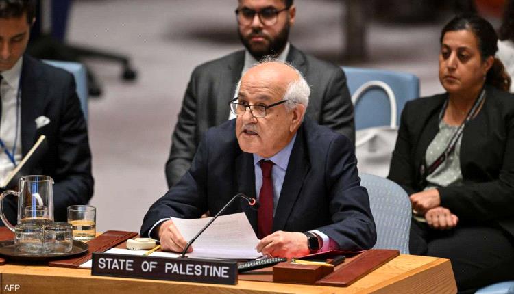 مندوب فلسطين: إسرائيل لا تبالي بميثاق الأمم المتحدة