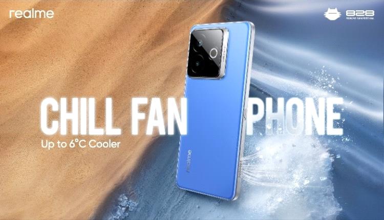 realme تكشف عن هاتف ببطارية 15,000 مللي أمبير وهاتف realme Chill Fan Phone ذو التبريد الخرافي في 828 Fan Festival