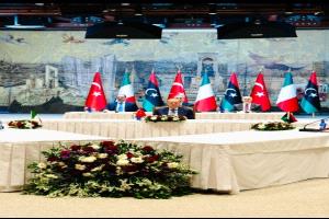أردوغان وميلوني والدبيبة يبحثون ملف الهجرة ومجالات التعاون