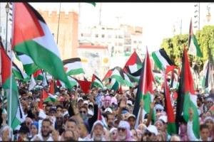 وقفة في تطوان المغربية دعما لفلسطين ورفضا للإبادة بغزة