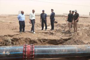 سيول البريقة تُهدد شبكة المياه بعدن.. وسلطات محلية تتحرك لإنقاذ الخدمة