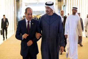 زيارة أخوية.. محمد بن زايد في العلمين والسيسي في مقدمة الاستقبال