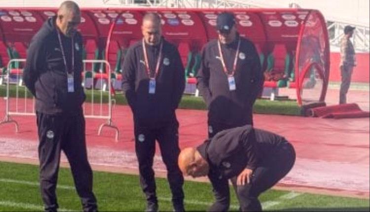 حسام حسن يتفقد ملعب أغادير استعدادًا لانطلاقة الفراعنة