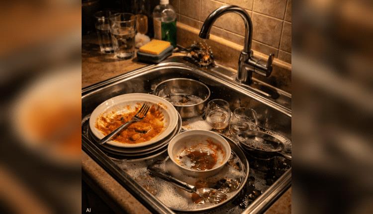 ترك الصحون منقوعة ليلا بالمطبخ.. أخطر مما تتصور