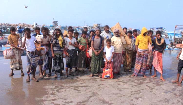 الحديدة: الإفراج عن 30 صيادًا يمنيًا بعد احتجازهم تعسفيًا من البحرية الإريترية