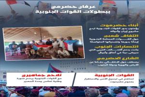 حضرموت تقدّر بطولات القوات الجنوبية