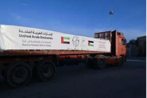 الإمارات.. 30 طناً من المساعدات العلاجية تدخل قطاع غزة
