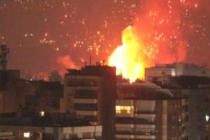 انفجار ضخم قرب الحدود في ميس الجبل