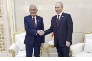 بوتين يلتقي الرئيس العراقي في عشق آباد لتعزيز التعاون ودعم الاستقرار