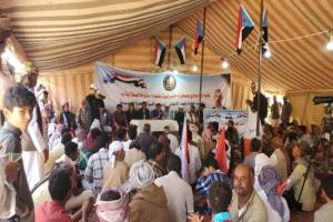 شباب قبائل ثعين يلتحقون باعتصام سيئون دعمًا للقوات الجنوبية واستعادة الدولة