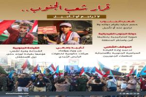 الجنوب يعلن مصيره: لا تراجع عن الدولة الفيدرالية