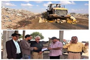 عدن تتخذ إجراءات صارمة لحماية المستهلك: إتلاف 521 علبة "لب المانجو" فاسدة
