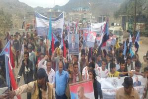 زخم شعبي متصاعد في اعتصام الضالع لدعم إعلان دولة الجنوب