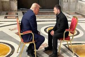 زيلينسكي يلتقي ترامب لحسم ملف الضمانات الأمنية والأراضي