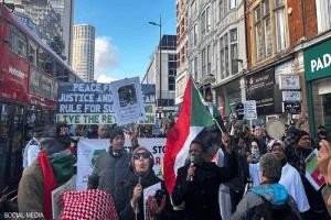 لندن.. تظاهرة سودانية أمام مقر الحكومة تدعو لوقف الحرب