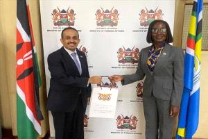 اليمن وكينيا تبحثان تعزيز العلاقات الثنائية والاستثمارات الطلابية