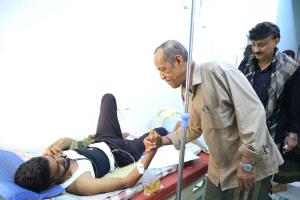 قادة المنطقة العسكرية الثانية يزورون جرحى القوات الجنوبية ويؤكدون أن تضحياتهم رمز للبطولة والفداء