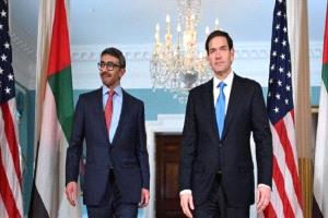 بن زايد يبحث مع نظيره الأمريكي الأوضاع في اليمن وغزة