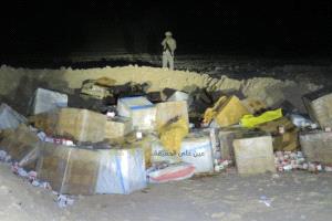 ضبط 10 أطنان مخدرات بمستودعات المنطقة العسكرية الأولى في حضرموت