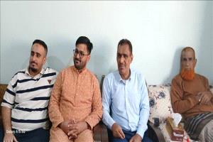 عميد كلية اللغات بجامعة عدن في ضيافة الطلاب بمدينة بونا
