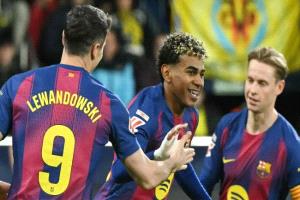 برشلونة يتجاوز فياريال ويثبت صدارته لليجا