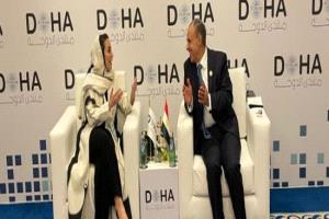 وزير الخارجية المصري يلتقي الأمين العام لمنظمة التعاون الرقمي لتعزيز التحول الرقمي